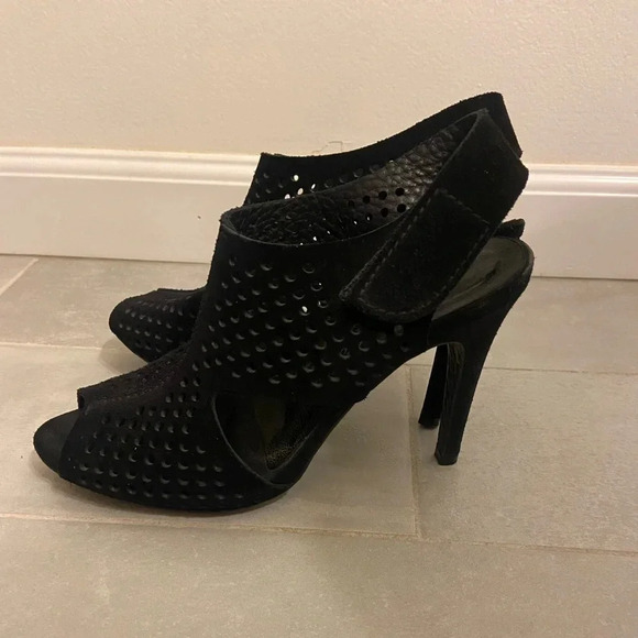 Pedro Garcia Yinon 'Perfed' Low Rider Bootie Heel Black Size 9 - Picture 5 of 10